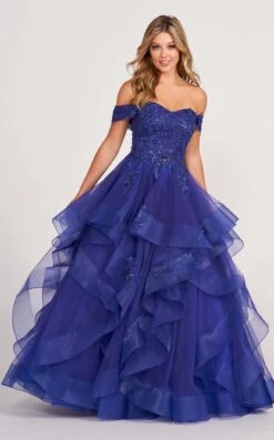 Ellie Wilde EW34108 Dress 6 Ellie Wilde EW34108 Dress -Clothing Shop EW34108 indigo f