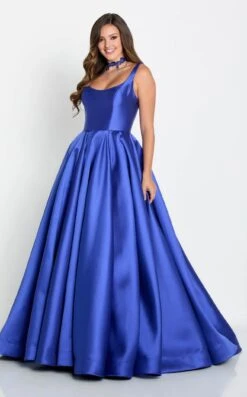 Ellie Wilde EW34130 Dress -Clothing Shop EW34130 royal blue f