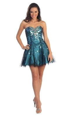 Elizabeth K GS1023 Dress -Clothing Shop GS1023 TURQ 1O