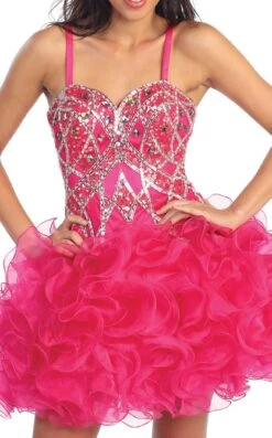 Elizabeth K GS1024 Dress 22 Elizabeth K GS1024 Dress -Clothing Shop GS1024 FUCHSIA 3O 124805