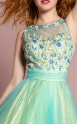 Elizabeth K GS2124 Dress 9 Elizabeth K GS2124 Dress -Clothing Shop GS2124 TURQYELLOW 3O 909787