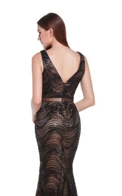 Jadore J14049 Dress 15 Jadore J14049 Dress -Clothing Shop J14049 BlackNude back 976615