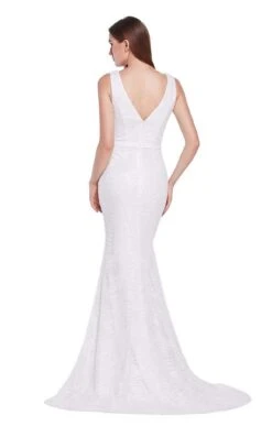 Jadore J14049 Dress 10 Jadore J14049 Dress -Clothing Shop J14049 Ivory back