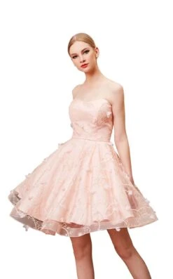 Jadore J14093 Dress -Clothing Shop J14093 Pink 3