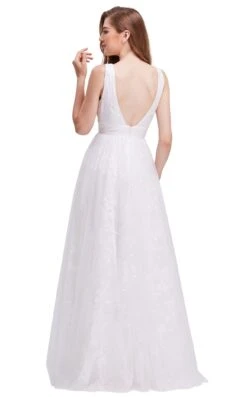 Jadore J16027 Dress -Clothing Shop J16027 Ivory back