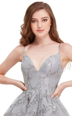 Jadore J16081 Dress -Clothing Shop J16081 Grey zoom 764472