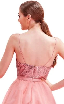 Jadore J16093 Dress 15 Jadore J16093 Dress -Clothing Shop J16093 Babypink back zoom 382876