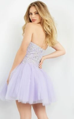 JVN JVN63635 Dress -Clothing Shop JVN63635 LIGHT LAVENDER SILVER 8