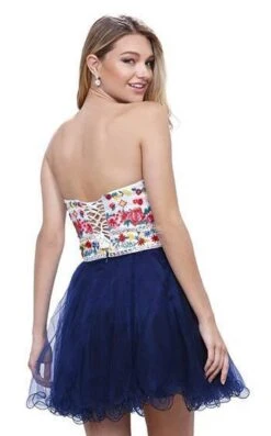 Nox Anabel 6249 -Clothing Shop Nox Anabel Dress Style Number 6249 NAVY BLUE 2 770a7134 bcc4 4fc9 a080 223d8bc694ba