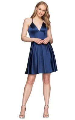 Faviana S10362 Dress 10 Faviana S10362 Dress -Clothing Shop S10362 Navy Front