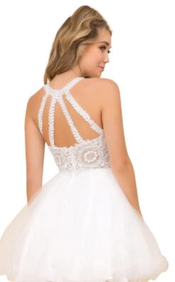 Nox Anabel B652 Dress -Clothing Shop b652 white 2 zoom