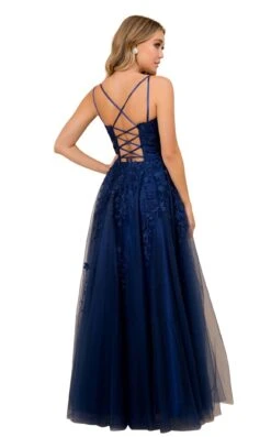 Nox Anabel C415 Dress -Clothing Shop c415 navy blue 1