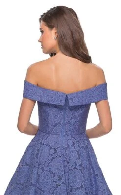 La Femme 28122 Dress -Clothing Shop la femme 28122 periwinkle 2 zoom
