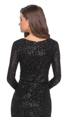 La Femme 28316 Dress -Clothing Shop la femme 28316 black 2 zoom