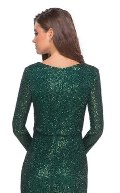 La Femme 28316 Dress -Clothing Shop la femme 28316 emerald 2 zoom