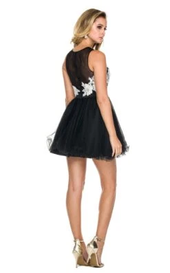 Nox Anabel 6040 Dress -Clothing Shop nox 6040 black white 3 aa76f0e4 cf48 4d2a a826 a0532d69490a