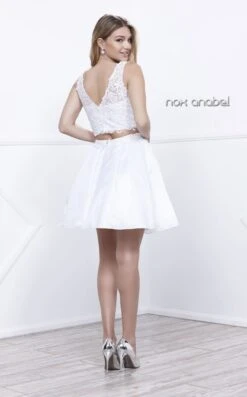Nox Anabel 6054 Dress -Clothing Shop nox 6054 white 2 1e56f082 ea7e 48d7 8621 48850751984e