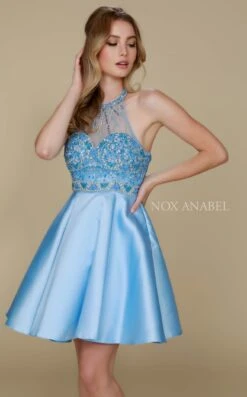 Nox Anabel 6262 Dress -Clothing Shop nox 6262 blue 013 b20cfecf a743 4eff 8ea8 532ad5f85ea9