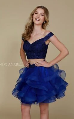 Nox Anabel A613 Dress -Clothing Shop nox a613 Sapphire
