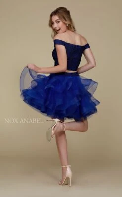 Nox Anabel A613 Dress -Clothing Shop nox a613 sapphire 044