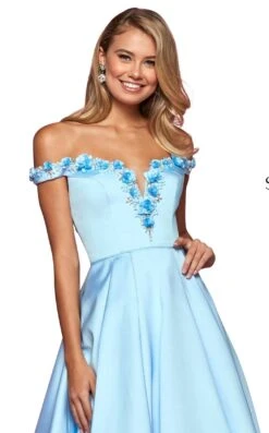 Sherri Hill 53408 Dress -Clothing Shop sherri hill 53408 light blue zoom
