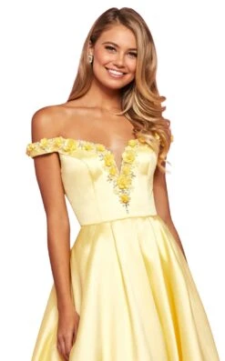 Sherri Hill 53408 Dress -Clothing Shop sherri hill 53408 yellow zoom