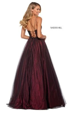 Sherri Hill 53480 Dress -Clothing Shop sherri hill 53480 wine 2