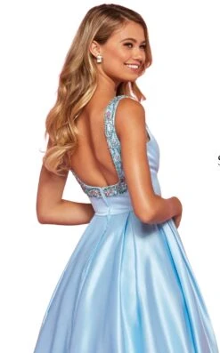 Sherri Hill 53528 Dress -Clothing Shop sherri hill 53528 light blue 2 zoom
