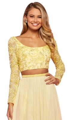 Sherri Hill 53559 Dress -Clothing Shop sherri hill 53559 yellow zoom