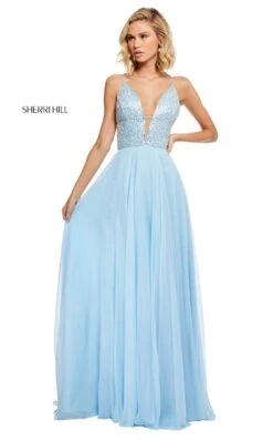 Sherri Hill 52589 Dress 22 Sherri Hill 52589 Dress -Clothing Shop sherrihill 52589 lightblue dress 4