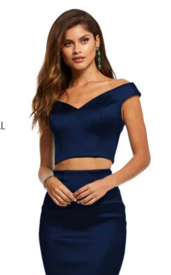 Sherri Hill 52612 Dress -Clothing Shop sherrihill 52612 navy dress 2