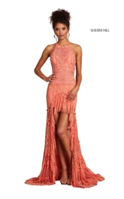 Sherri Hill 52663 Dress -Clothing Shop sherrihill 52663 coral dress 2