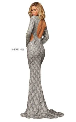 Sherri Hill 52916 Dress -Clothing Shop sherrihill 52916 silver dress 4