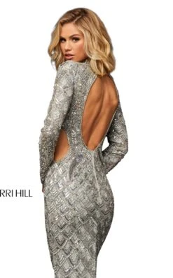 Sherri Hill 52916 Dress -Clothing Shop sherrihill 52916 silver dress 4 7a9d19c5 f686 4e63 8bd0 e4f95b19e112