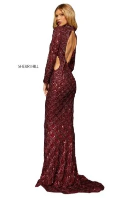 Sherri Hill 52916 Dress -Clothing Shop sherrihill 52916 wine dress 10