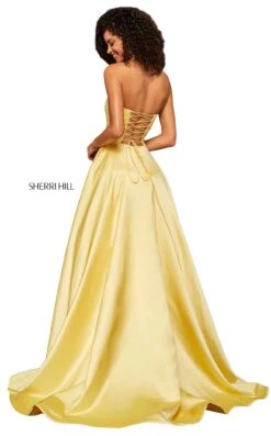 Sherri Hill 52924 Dress -Clothing Shop sherrihill 52924 yellow dress 4