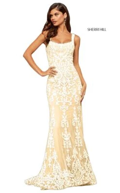 Sherri Hill 52925 Dress 26 Sherri Hill 52925 Dress -Clothing Shop sherrihill 52925 LIght Gold dress 4 9e6482d8 f5d8 4c7b 8bd9 40be601980cd