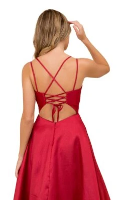 Nox Anabel T406 Dress 23 Nox Anabel T406 Dress -Clothing Shop t406 burgundy 2 zoom